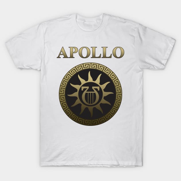 Apollo Ancient Greek God T-Shirt by AgemaApparel